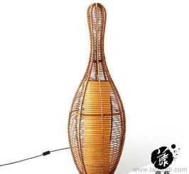 藤藝編織，光影詩篇 葫蘆型304落地?zé)酎c(diǎn)亮?xí)r尚中式家居